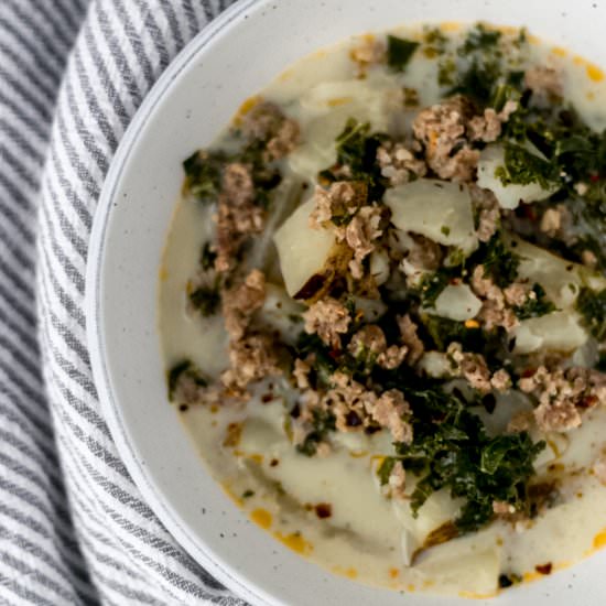 Potato, Kale, and Sausage Soup - Recipe photo by Simplylakita