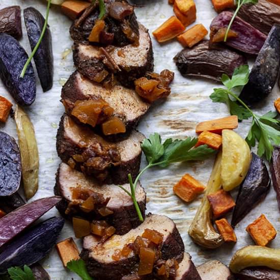 Masala Chai Pork Tenderloin - Recipe photo by Make_n_Curate