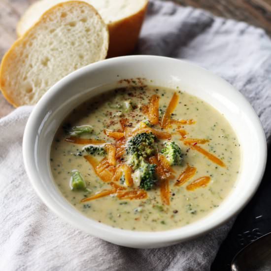 Broccoli Cheddar Soup - Recipe photo by Buy This Cook That