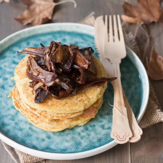 Blinis made with polenta - Recipe photo by streghetta in cucina