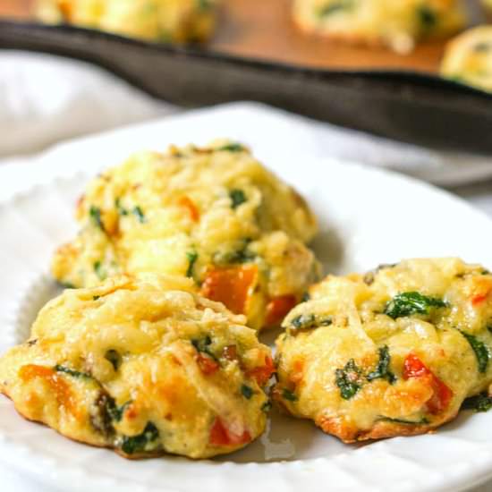Keto Veggie Breakfast Biscuit - Recipe photo by MyLifeCookbook