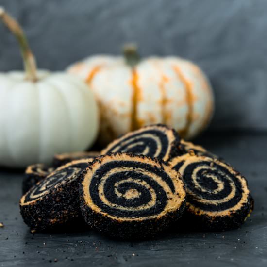 Halloween Pinwheel Cookies - Recipe photo by ShortGirlTallOrder