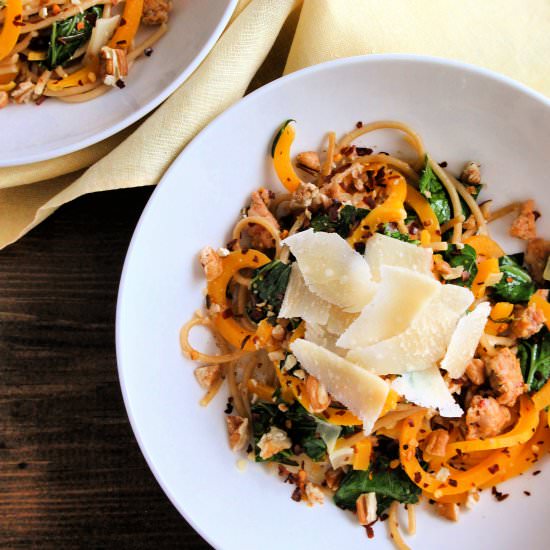 Butternut Squash Noodles - Recipe photo by Savored Joy