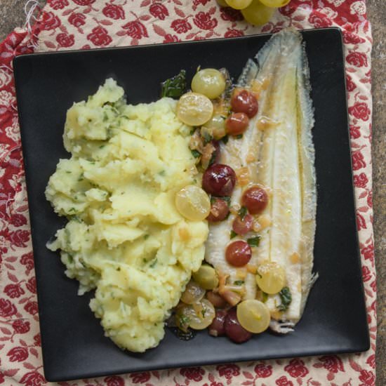 Sole with grape dressing - Recipe photo by Exquisit
