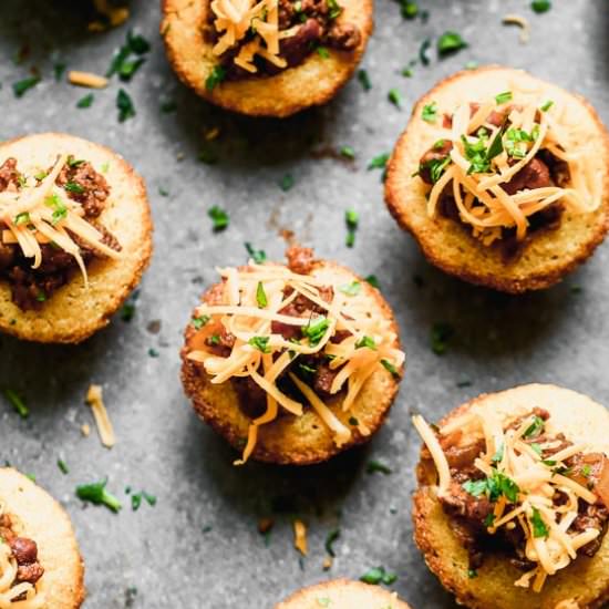 Cornbread and Chili Muffins - Recipe photo by cookingforkeeps