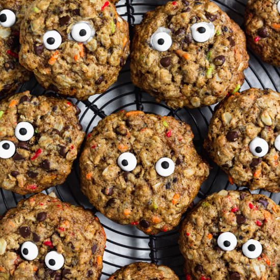 Gluten Free Monster Cookies - Recipe photo by ACleanBake