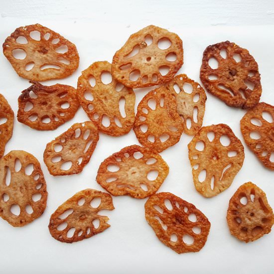 Lotus Root Chips - Recipe photo by Cooking and Cooking