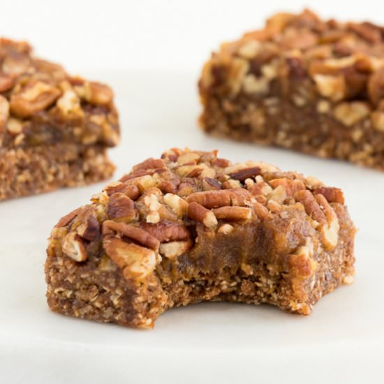 No-Bake Pecan Pie Bars (Vegan & GF) - Recipe photo by purelykaylie