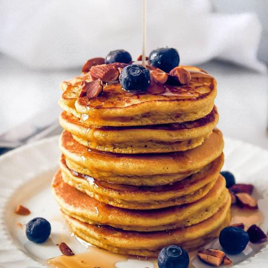 Golden Milk Spiced Pancakes - Recipe photo by KitchenCartographer