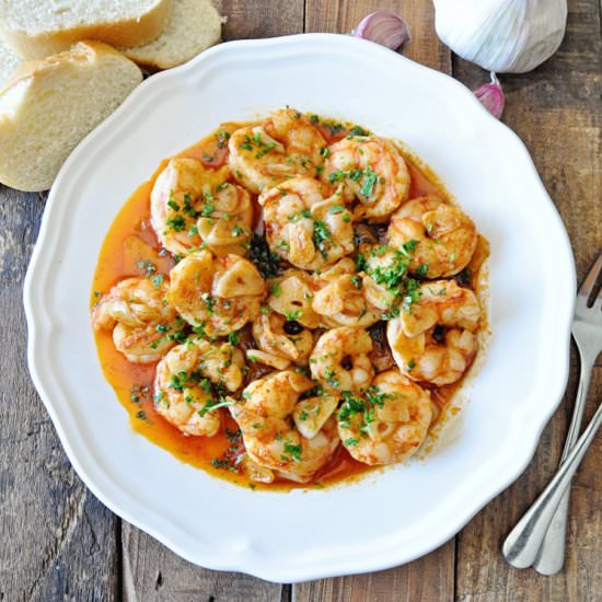Spanish Garlic Shrimp - Recipe photo by Spain on a Fork