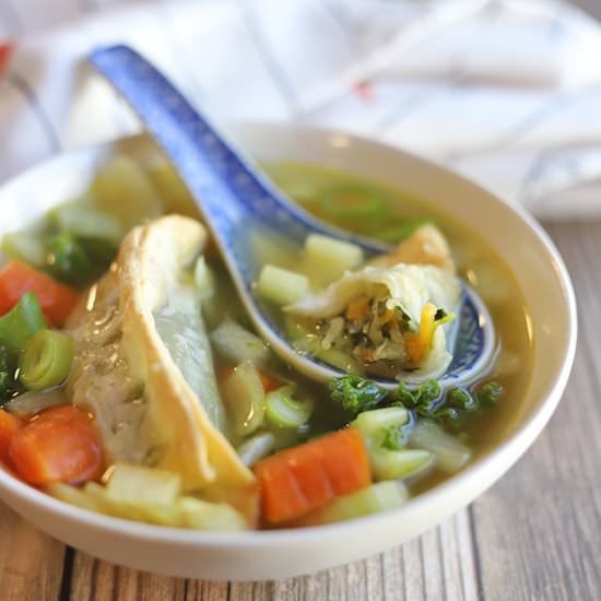 Easy potsticker soup - Recipe photo by cadryskitchen