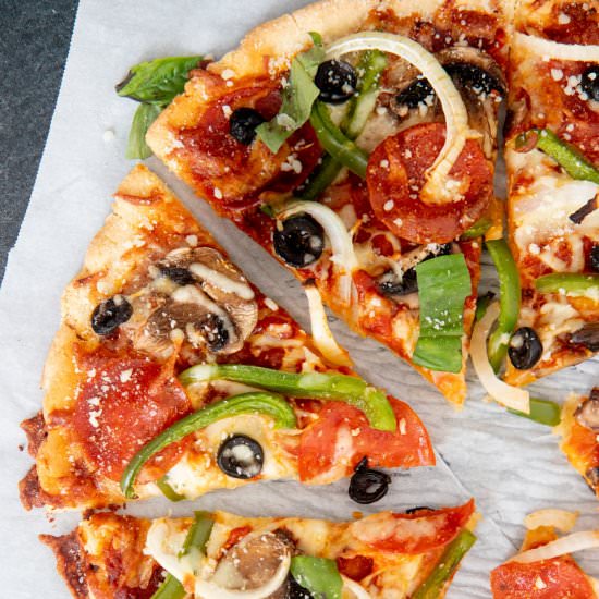 Almond Flour Pizza Crust - Recipe photo by wholefully