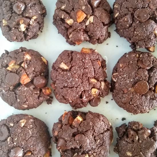 Double Chocolate Flourless Cookies - Recipe photo by scratchtobasics
