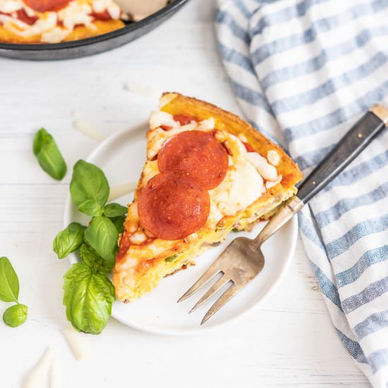 Breakfast Pizza Frittata - Recipe photo by HealthStartsintheKitchen