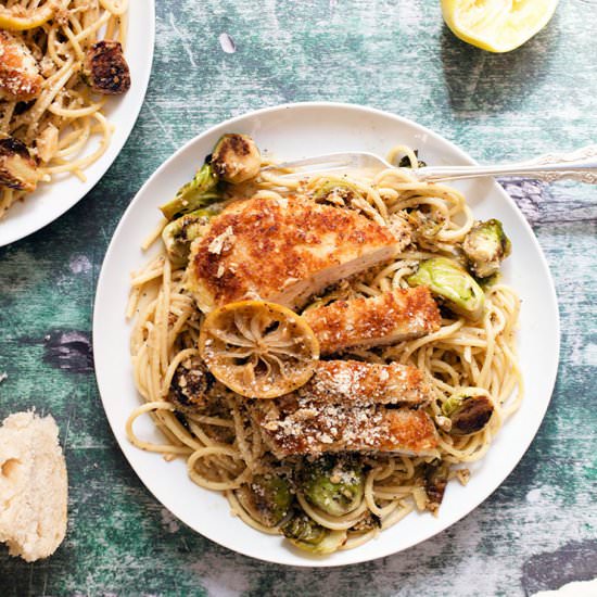 Parmesan crusted chicken scampi - Recipe photo by cherryonmysundae