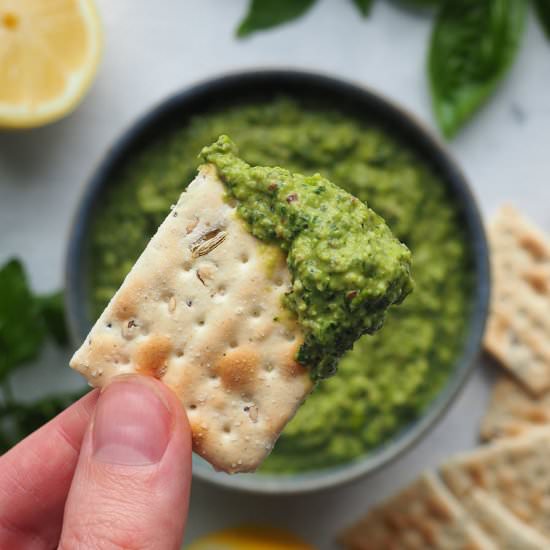Pea Pesto - Recipe photo by EatPlantily