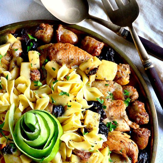 Braised Chicken with Apples - Recipe photo by thisishowicook