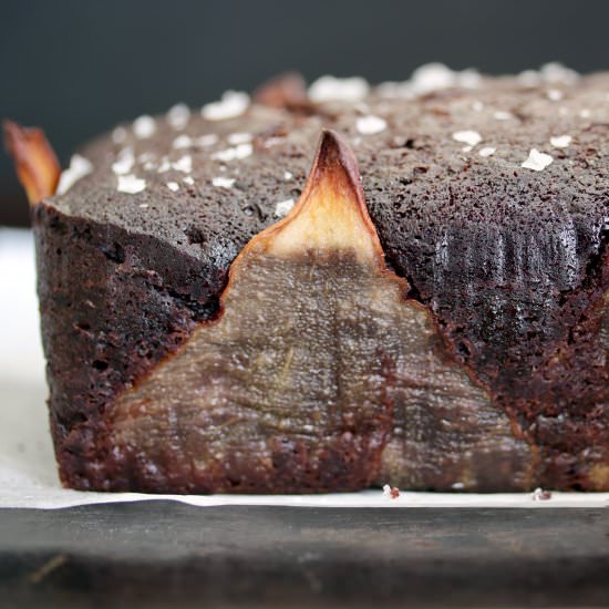 Salted Chocolate Pear Pound Cake - Recipe photo by goodgriefcook