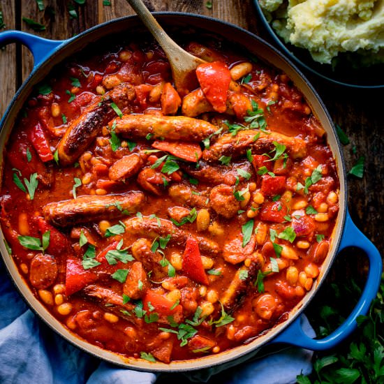 Sausage Casserole - Recipe photo by KitchenSanctuary