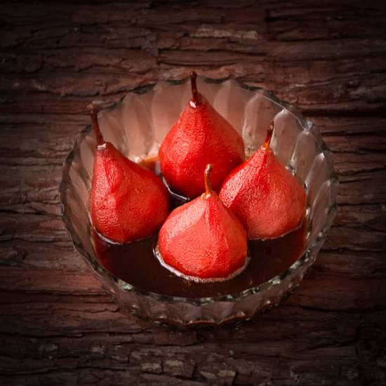 Poached pears in beer sauce - Recipe photo by by Andrea Janssen