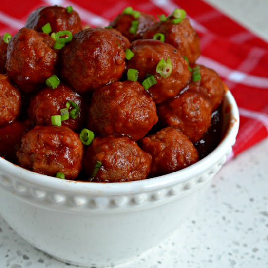 Crockpot Cranberry Meatballs - Recipe photo by Small Town Woman