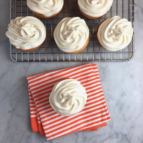 Classic Yellow Cupcakes - Recipe photo by thebrookcook.wordpress.com