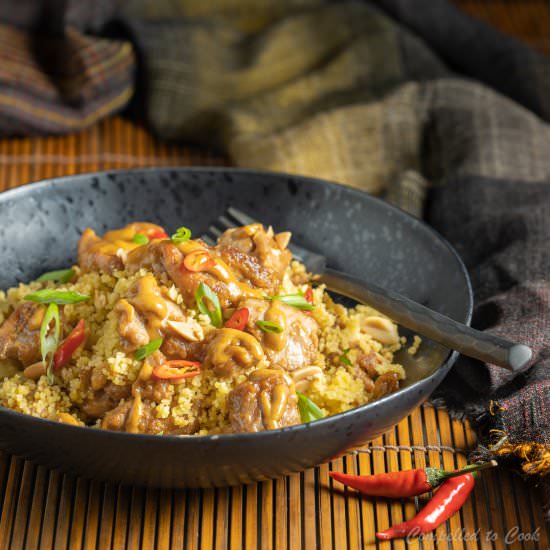 Spicy Peanut Chicken and Couscous - Recipe photo by Compelled To Cook