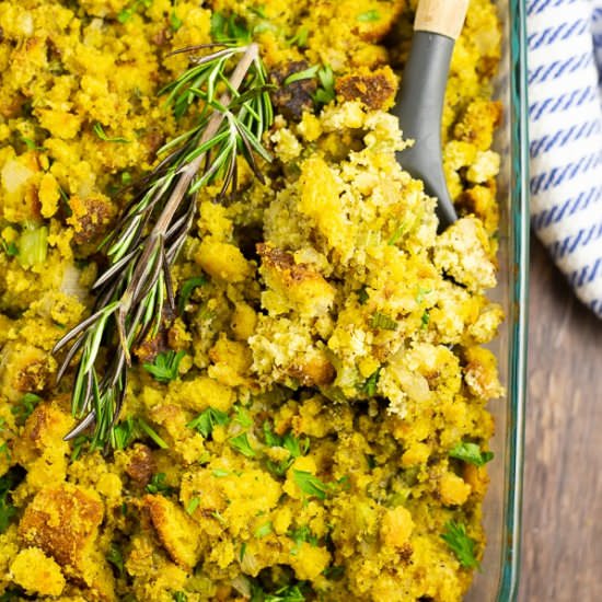 Southern Cornbread Dressing - Recipe photo by thegraciouswife