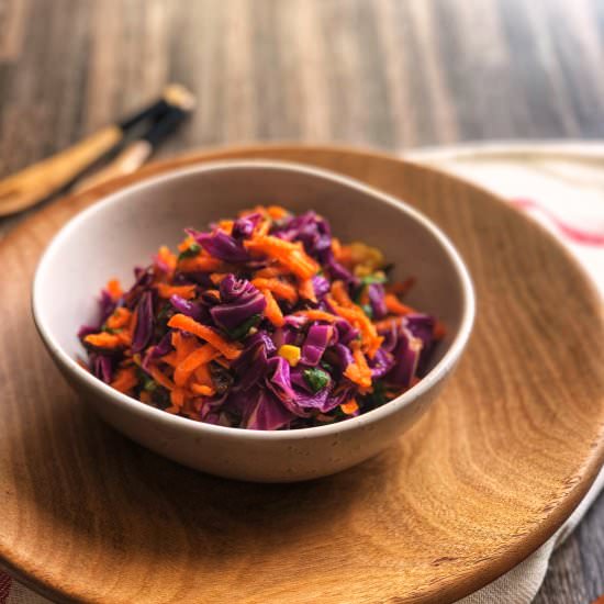 Easy rainbow salad - Recipe photo by Once a Foodie