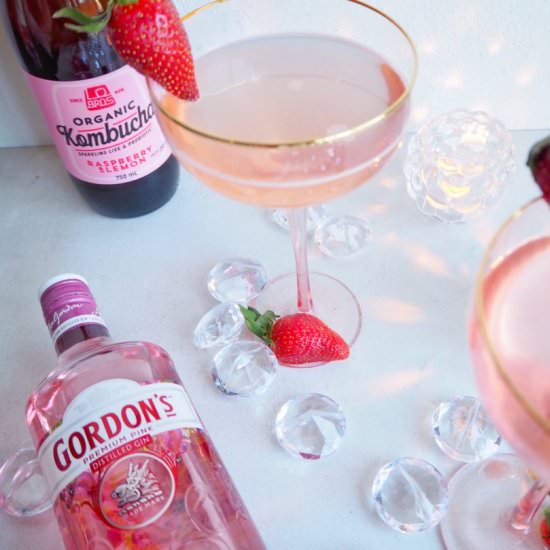 pink gin and Kombucha - Recipe photo by Simply_Healthy_Vegan