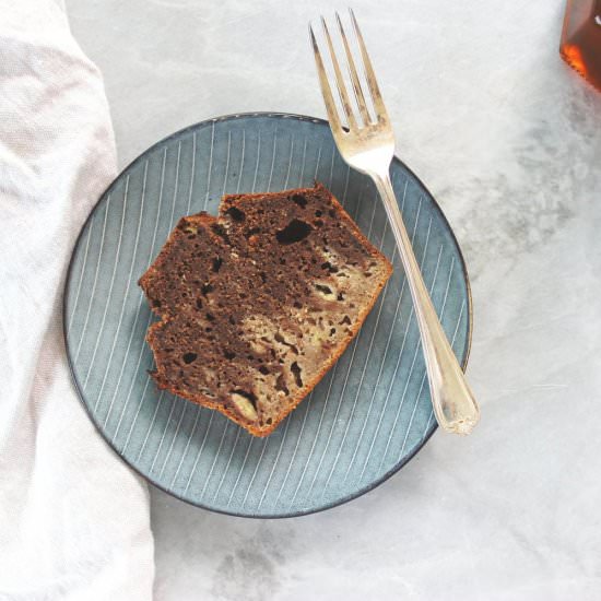 Marble choco-buckwheat banana bread - Recipe photo by Beloved Kitchen