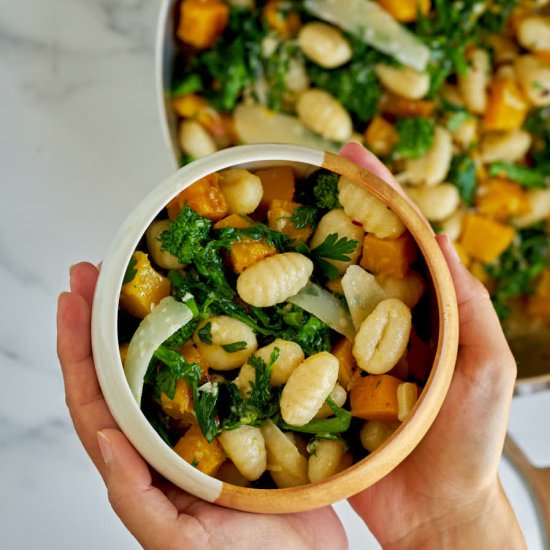 Aglio e Olio Gnocchi with Broccoli - Recipe photo by proportionalplate
