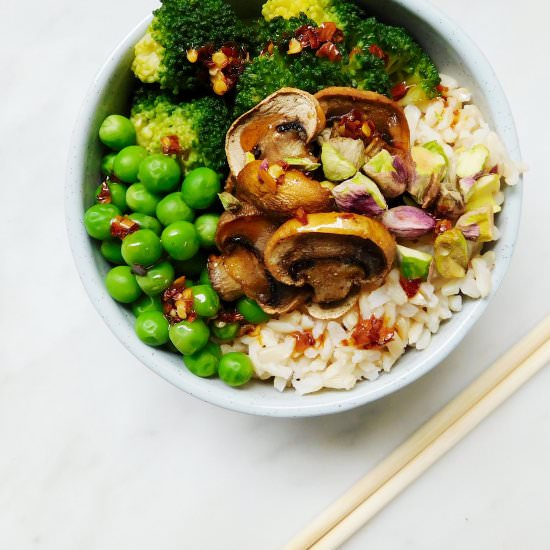 Uplifting Broccoli Power Bowl - Recipe photo by a new green leaf