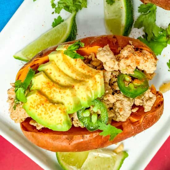Whole30 Taco Stuffed Sweet Potatoes - Recipe photo by restorativecuisine