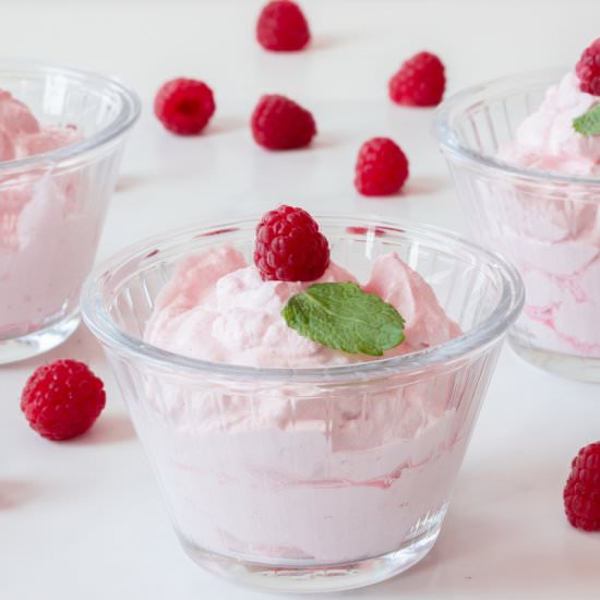 Raspberry Mousse - Recipe photo by littlebitrecipes