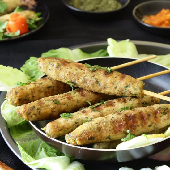 Smoky Chicken Seekh Kabab/Kebab - Recipe photo by My Culinary Expressions