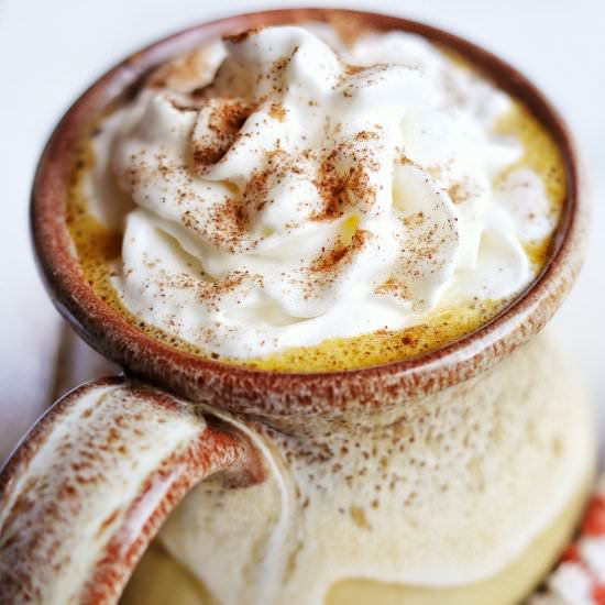HEALTHY Pumpkin Spice Latte (df) - Recipe photo by Donut Worry Be Healthy