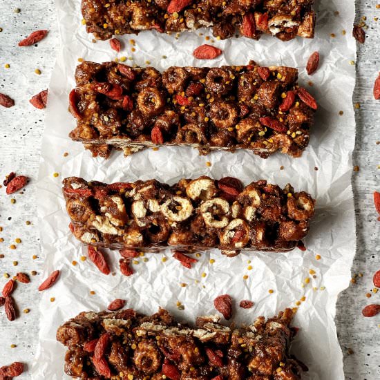Homemade Chocolate Protein Bars - Recipe photo by Donut Worry Be Healthy