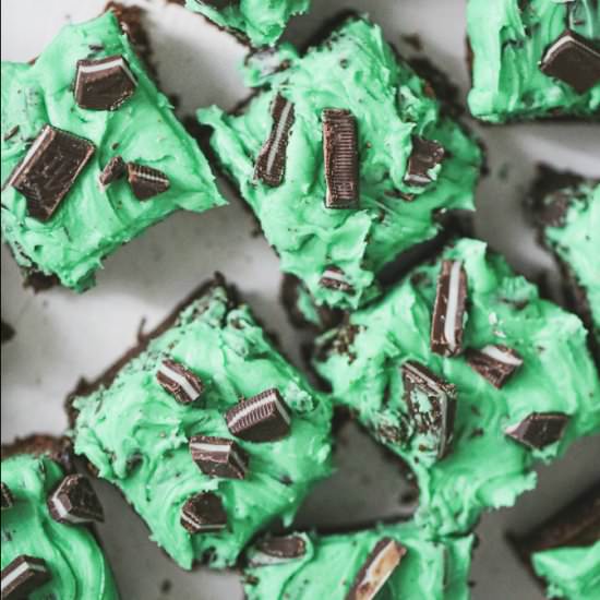Triple Chocolate Mint Brownies - Recipe photo by thebakingchocolatess