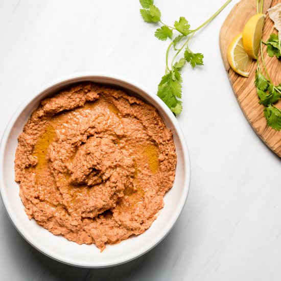 Muhammara Roasted Red Pepper Dip - Recipe photo by infinebalance