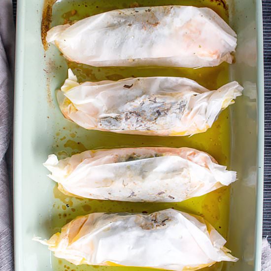 Salmon in Parchment Paper - Recipe photo by MasalaHerb