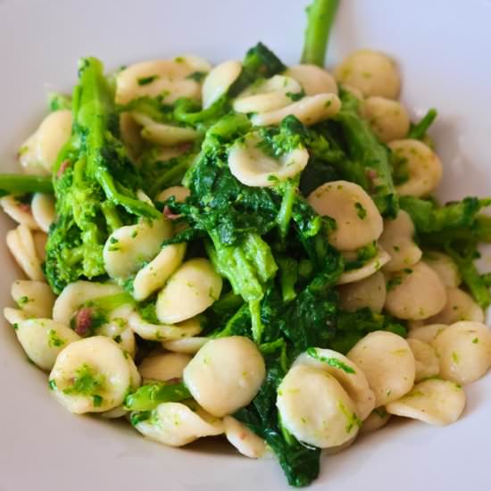 ORECCHIETTE CON CIME DI RAPA RECIPE - Recipe photo by Pizzacappuccino