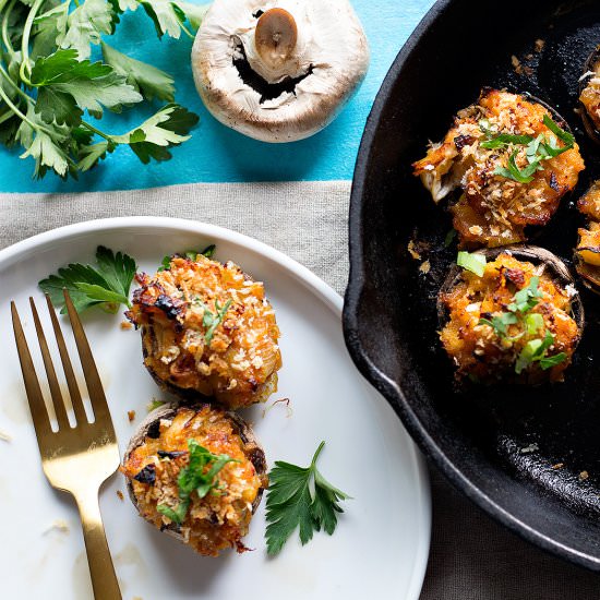 Spicy Crab Stuffed Mushrooms - Recipe photo by unicorns in the kitchen