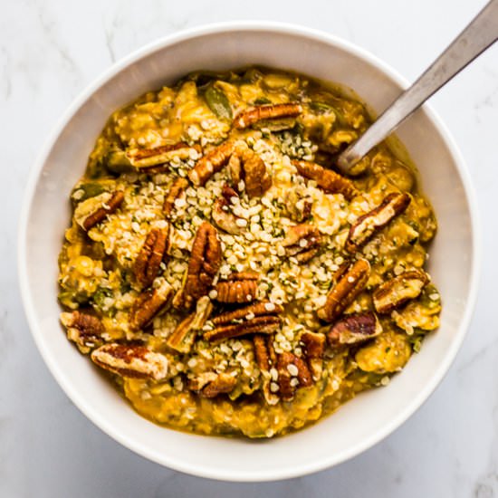 Pumpkin Overnight Oats - Recipe photo by George Ahmed