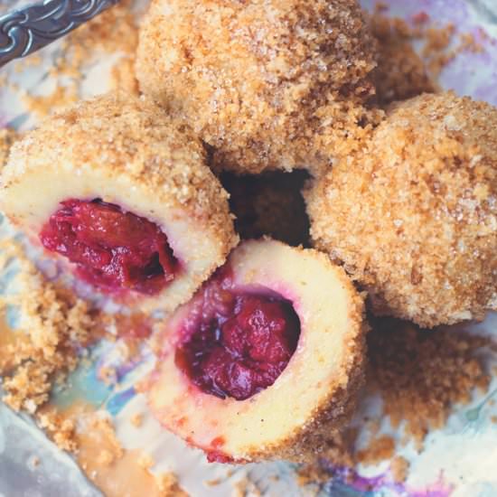 Plum Dumplings - Recipe photo by Schnitzel Girl