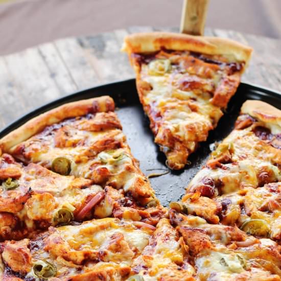 BBQ Chicken Pizza - Recipe photo by Buy This Cook That