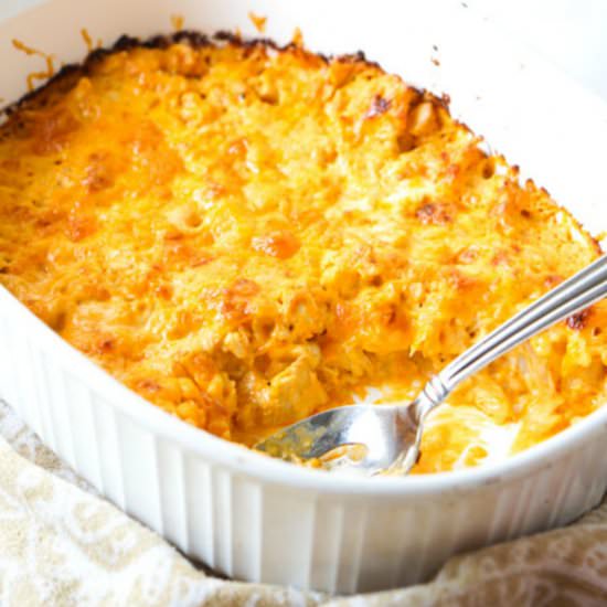 Keto Buffalo Chicken Casserole - Recipe photo by MyLifeCookbook