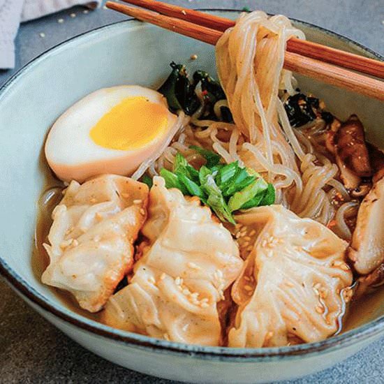 gyoza noodle soup - Recipe photo by AlyssaDay
