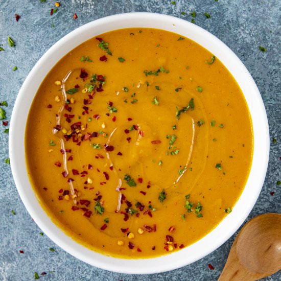 Cajun-Style Carrot Soup - Recipe photo by ChiliPepperMadness