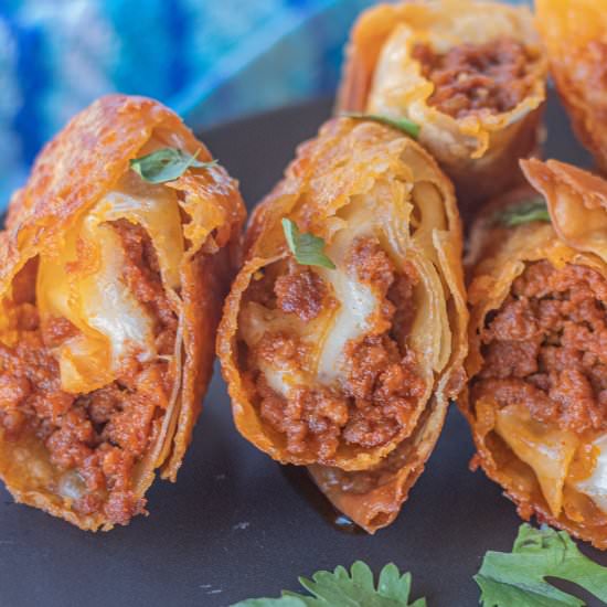 Chorizo Mini Egg Rolls - Recipe photo by Belquistwist